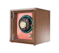 Chandelier Luxury Wooden Watch Winder Case Fit Lady and Man Watches for 1 2 4 Watches Display Box with Quiet Motor Soft Flexible Watch Pillows Watch Rotator Box(Brown,4+0) Atmosphere Chandelier