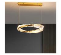 Chandelier Moderne Designer Round Gold Lighting Permeture Crystals Brillant Crystals Suspendus compatibles avec Une Chambre à Coucher, Les plafonniers
