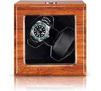 Chandelier Natural Natural Wood Wather Winder Automatic Double Watch Winder Support USB, Adaptateur AC et Batterie Motor Assez alimenté (Couleur: Beige) Good Times Chandelier