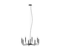 Chandelier Noir Salle À Manger E14 B:73 Cm Lampe Suspendue Lustre Salon