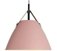Chandelier,Nordic Restaurant Chandelier Wrought Iron Lightaroon Leather Decorative Ceiling Light Fixture for Kitchen Island Dining Room Bedroom Hallway Bar Living/Pink/D36