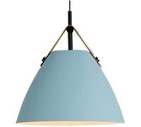 Chandelier,Nordic Restaurant Chandelier Wrought Iron Lightaroon Leather Decorative Ceiling Light Fixture for Kitchen Island Dining Room Bedroom Hallway Bar Living/Blue/D36