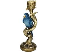 Chandelier oiseau bleu 26cm - Petit bougeoir en forme d'oiseau - Accessoire de décoration ludique et moderne - Décoration pour buffet, rebord de fenêtre & table d'appoint