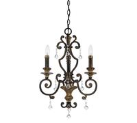 Chandelier Opulent GOTICA 4 Bronze 3-Flmg Ø46Cm Lampe Rustique Salon
