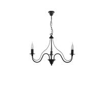 Chandelier Rustique Ø60Cm En Noir Lampe De Plafond Lampe Suspendue