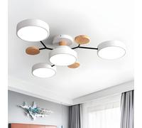 Chandelier Sputnik LED Semi Flush Mount Ceiling Light Fixtures - Molecule White Close to Ceiling Light Living Room Ceiling Lighting,Chandeliers Chandelier/White/4 Light