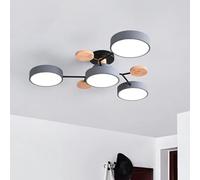 Chandelier Sputnik LED Semi Flush Mount Ceiling Light Fixtures - Molecule White Close to Ceiling Light Living Room Ceiling Lighting,Chandeliers Chandelier/Gray/4 Light