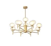 CHANDELIER SPUTNIK MODERNE 6 lustres légers avec des luminaires de cuisine en métal réglables Mid Century Pendant Light V-Intage Industrial Plafond Light pour le salon noir 8 lumières, suspendu