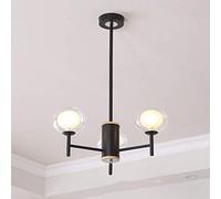 CHANDELIER SPUTNIK MODERNE 6 lustres légers avec des luminaires de cuisine en métal réglables Mid Century Pendant Light V-Intage Industrial Plafond Light pour le salon noir 8 lumières, suspendu
