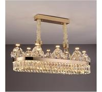 Chandelier Suspendu, lustres cristalliers Lumière postmoderne à Double Couche Crystal Chandelier Villa Building Building Build