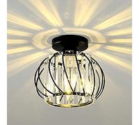 Chandeliers Ceiling Light Modern Style Shade Ceiling Lampshade Glass Lamp Shade Semi Flush Lighting For Living Room, Bedroom And Bathroom/Black