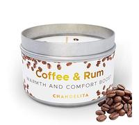 CHANDELITA Bougie Aromathérapie Parfumée de Café avec un Parfum doux à Ron pour Améliorer nos Capacités Cognitives, Optimiser la Prise en Charge et Profiter d'un État de Bien-être