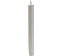 Chandelle à LED avec flamme vacillante et télécommande - blanc Blanc G