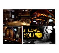 Chandelle LED Sans Flamme de Simulation, Longue Perche, Bougie en Forme de Larme, Coque ColoréE D'Anniversaire, LumièRe de DéCoration Flash Jaune, Violet