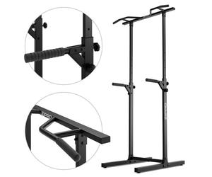 Chandelles Réglables - ZIPRO - PULLUP - Hauteur 105-169 cm - Charge Max 350kg - Acier Noir