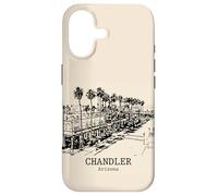 Chandler Arizona Dessin de Paysage de Rue Vintage Coque pour iPhone 17