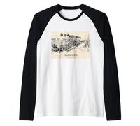 Chandler Arizona Dessin de Paysage de Rue Vintage Manche Raglan