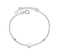 Chandler Bracelet simple en forme d'étoile pour femmes et filles, bracelet tendance en argent, cadeau d'anniversaire pour femme, épouse, mon dame