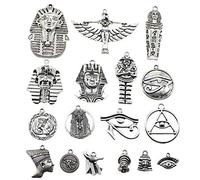 CHANDLER Pendentif égyptien, argent antique, 100 g, alliage de zinc, sans plomb ni nickel, 7-24 mm, création de bijoux DIY, accessoires, fournitures artisanales, 2992936031