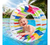 ChaneeHann Gonflable Flotteur Roue à Eau 120cm Jouet Gonflable Piscine Coloré - Jouet Aquatique Parent-Enfant pour Été, Idéal Piscine Plage Jardin, Amusement Réutilisable Portable