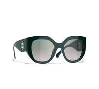 Chanel Femme Sunglass Butterfly Sunglasses CH5550 - Couleur du Monture: Vert Vandome, Couleur de Lentille: Vert