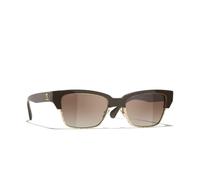 Chanel Femme Sunglass Cat Eye Sunglasses CH5558 - Couleur du Monture: Marron Vendome, Couleur de Lentille: Brun