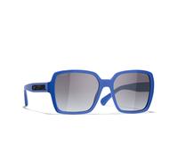 Chanel Femme Sunglass Square Sunglasses CH5408A - Couleur du Monture: Bleu, Couleur de Lentille: Gris