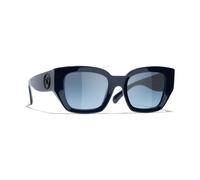 Chanel Femme Sunglass Square Sunglasses CH5506 - Couleur du Monture: Bleu, Couleur de Lentille: Bleu