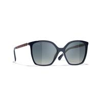 Chanel Femme Sunglass Square Sunglasses CH5546Q - Couleur du Monture: Bleu Vendôme, Couleur de Lentille: Bleu