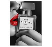 Chanel Poster d'art au parfum célèbre Décoration murale tendance 40 x 60 cm