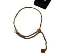 Chanel Vintage - Ceinture Médaillons Multi-rangs Pré-appartenance - Femme - Pre-owned - Jaune - Taille: ONE Size