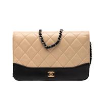 Chanel Vintage, Femme, Pre-owned, Beige, Taille: ONE Size Pre-owned Gabrielle Wallet on Chain