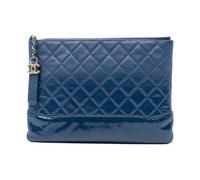 Chanel Vintage, Femme, Pre-owned, Bleu, Taille: ONE Size Pochette en cuir matelassé Pre-owned