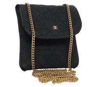 Chanel Vintage, Femme, Pre-owned, Bleu, Taille: ONE Size Pre-owned Coton trousses-de-toilette