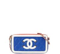 Chanel Vintage, Femme, Pre-owned, Bleu, Taille: ONE Size Pre-owned Cuir sacs-chanel