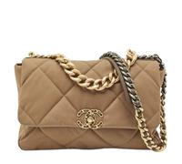 Chanel Vintage, Femme, Pre-owned, Brun, Taille: ONE Size Pre-owned 19 Quilted Nylon Shoulder Bag