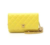 Chanel Vintage, Femme, Pre-owned, Jaune, Taille: ONE Size Pre-owned Cuir sacs-chanel