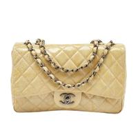 Chanel Vintage, Femme, Pre-owned, Jaune, Taille: ONE Size Sac bandoulière en cuir Pre-owned