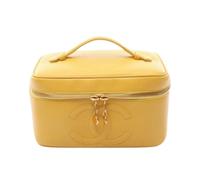 Chanel Vintage, Femme, Pre-owned, Jaune, Taille: ONE Size Sac Vanity Vintage Pre-owned