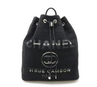 Chanel Vintage, Femme, Pre-owned, Noir, Taille: ONE Size Pre-owned Toile sacs-dos