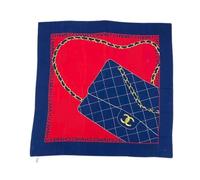 Chanel Vintage - Foulard en soie vintage Pre-owned - Femme - Pre-owned - Bleu - Taille: ONE Size