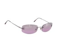 Chanel Vintage - Lunettes de soleil en métal pré-possédées - Femme - Pre-owned - Violet - Taille: ONE Size