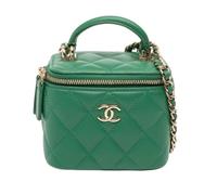 Chanel Vintage - Mini Sac à main Pre-owned - Femme - Pre-owned - Vert - Taille: ONE Size