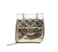 Chanel Vintage - Portefeuille sur chaîne Clams Pre-owned - Femme - Pre-owned - Jaune - Taille: ONE Size
