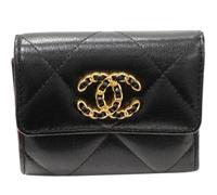 Chanel Vintage - Pre-owned 19 Petit Portefeuille à rabat - Femme - Pre-owned - Noir - Taille: ONE Size