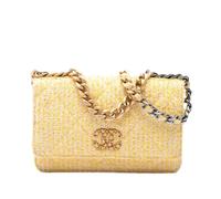 Chanel Vintage - Pre-owned 19 Wallet on Chain - Femme - Pre-owned - Jaune - Taille: ONE Size