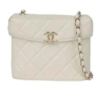 Chanel Vintage - Pre-owned As2877 CC Logo Flap Box Chain Shoulder Bag - Femme - Pre-owned - Blanc - Taille: ONE Size