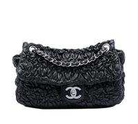 Chanel Vintage - Pre-owned Astrakhan Flap - Femme - Pre-owned - Noir - Taille: ONE Size