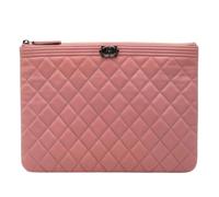 Chanel Vintage - Pre-owned Boy Clutch Bag - Femme - Pre-owned - Rose - Taille: ONE Size