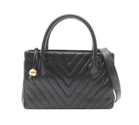 Chanel Vintage - Pre-owned Chevron V Stitch Lambskin 2way Handbag - Femme - Pre-owned - Noir - Taille: ONE Size